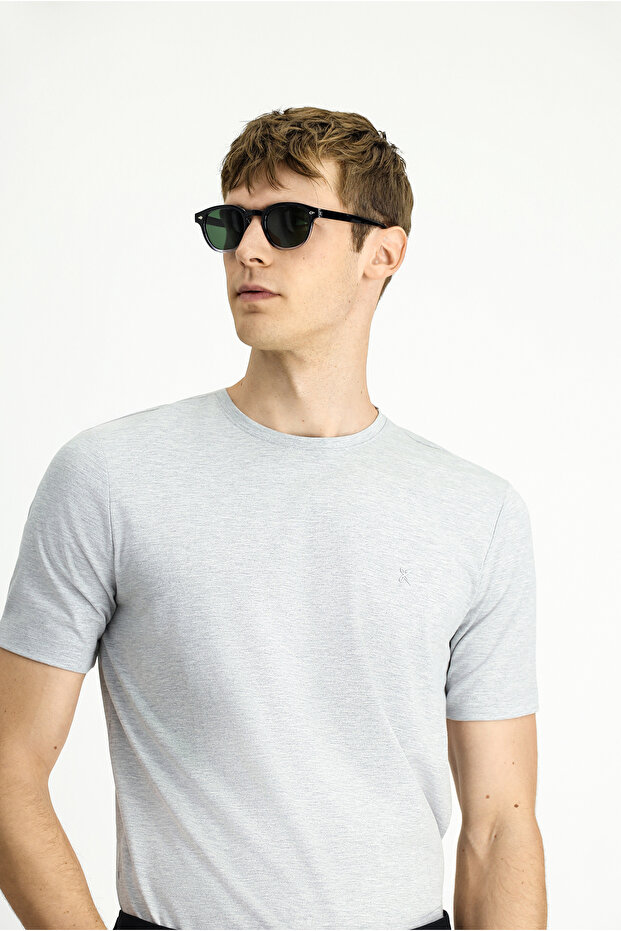 Crew Neck Slim Fit Slim Fit Single Jersey Cotton T-Shirt