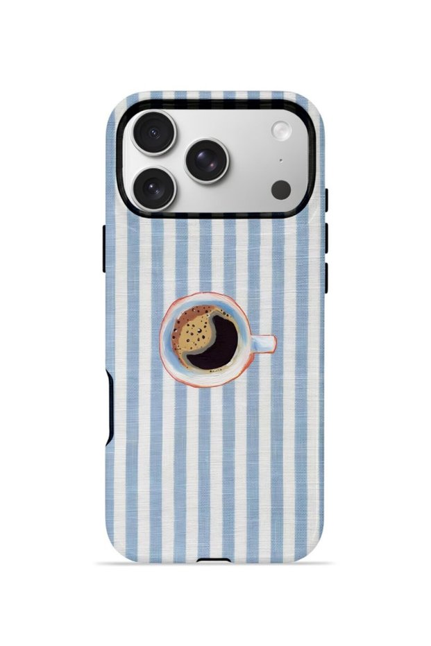 iPhone 17 Pro Vorian Dual Layer Case Morning Coffee Stripe