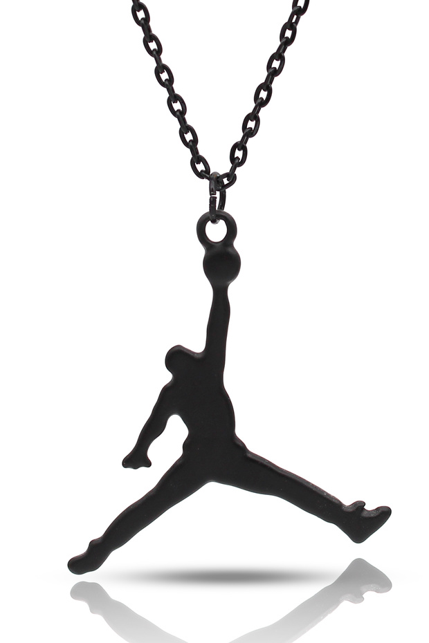 Legendary Basketball Slam Dunk Necklace - Black Color with Classic Chain