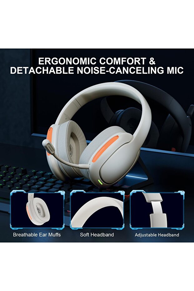 Wireless Gaming Headset for PS4 PS5 PC Switch - 5