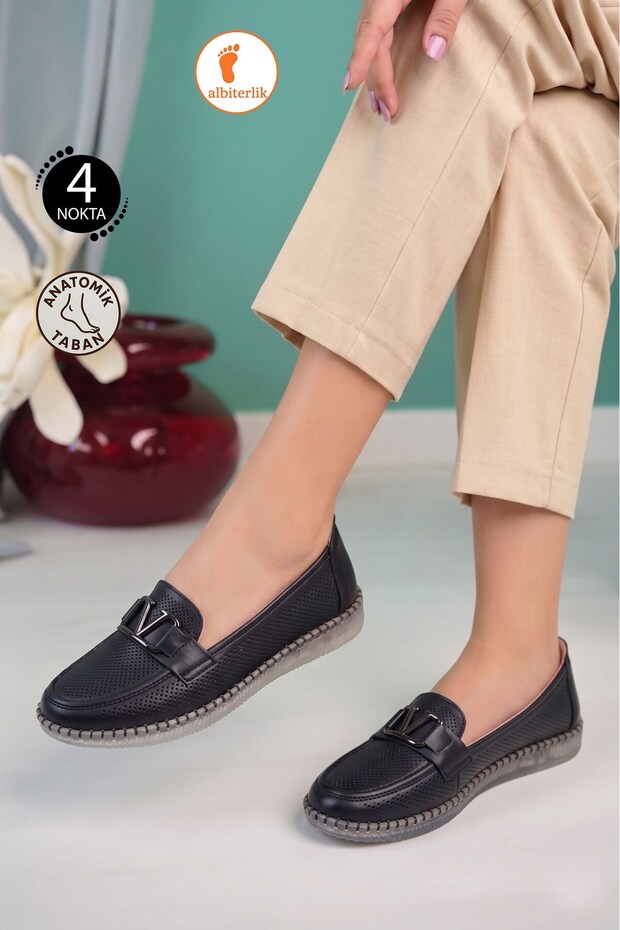 Women's 4-Point Anatomical Non-Slip Transparent Sole Comfortable Lightweight Casual Shoes Mother Shoes
