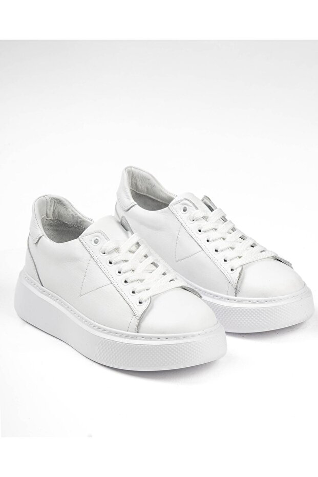 Italian Style Internal and External Natural Antique Leather Men's Shoes White T14938
