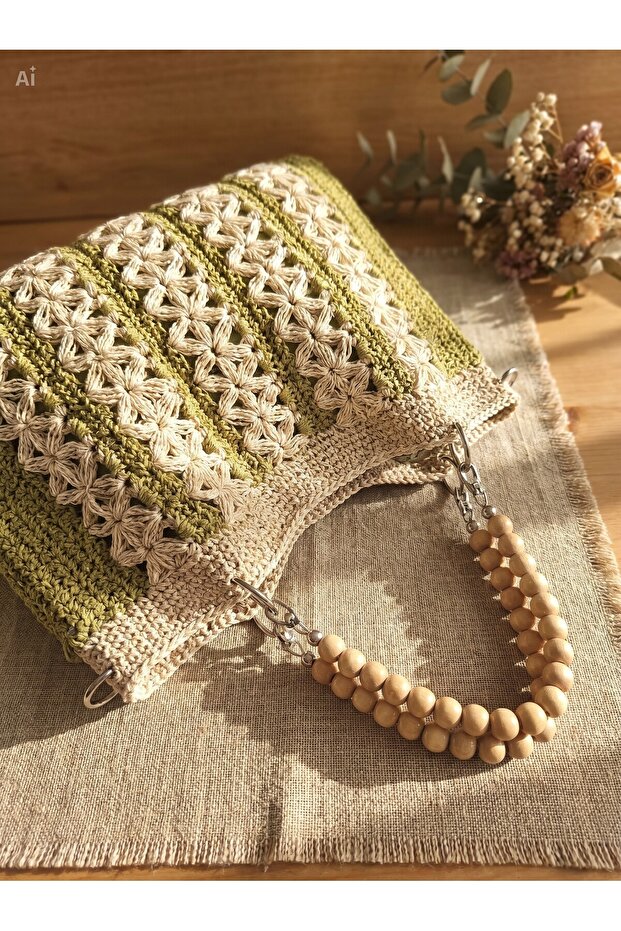 Bohemian Design Women's Shoulder Bag with Internal Pocket - Large Internal Volume