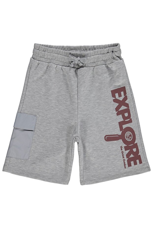 Explore Printed Capri for Ages 10-13 - Gray