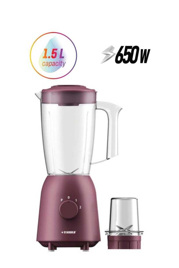 450W 2-in-1 Multi-Speed Countertop Kitchen Blender with Grinding Cup (1.5L)