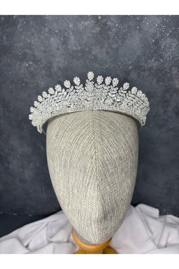 Vintage Style Zircon Stone Bridal Crown Wedding Engagement Hair Accessory Princess Model