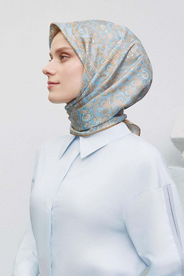 وشاح حريري 2025 ربيع-صيف - 9304D-09 - تيفيل