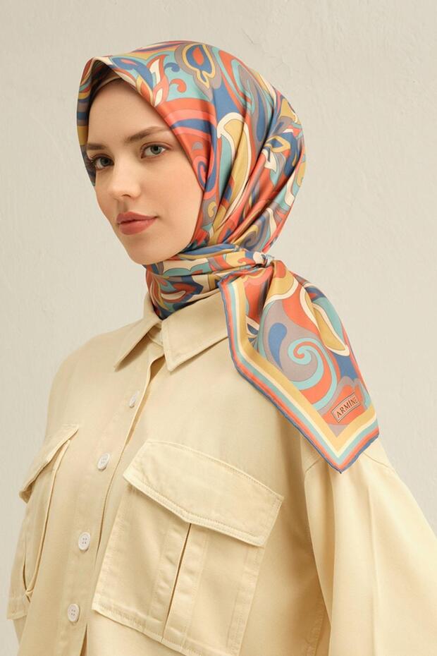 Silk Scarf 2025 Spring-Summer - 9323D-02 - Sura