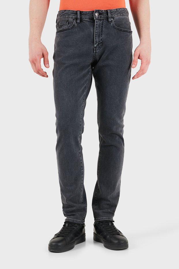 Cotton Slim Fit Regular Waist Jeans Men's Jeans Pants Xm000070 Af22558 M8013