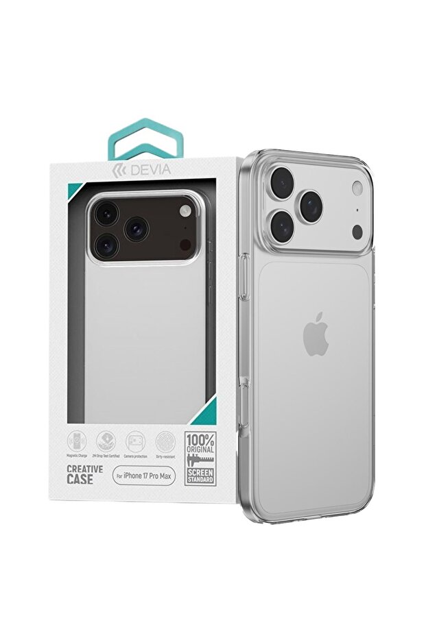 Husa Silicon Naked iPhone 17 Pro Max Transparent - 1