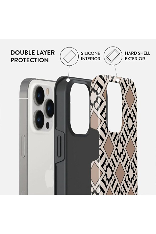Husa Dual Layer Monogram iPhone 14 Pro Max - 2