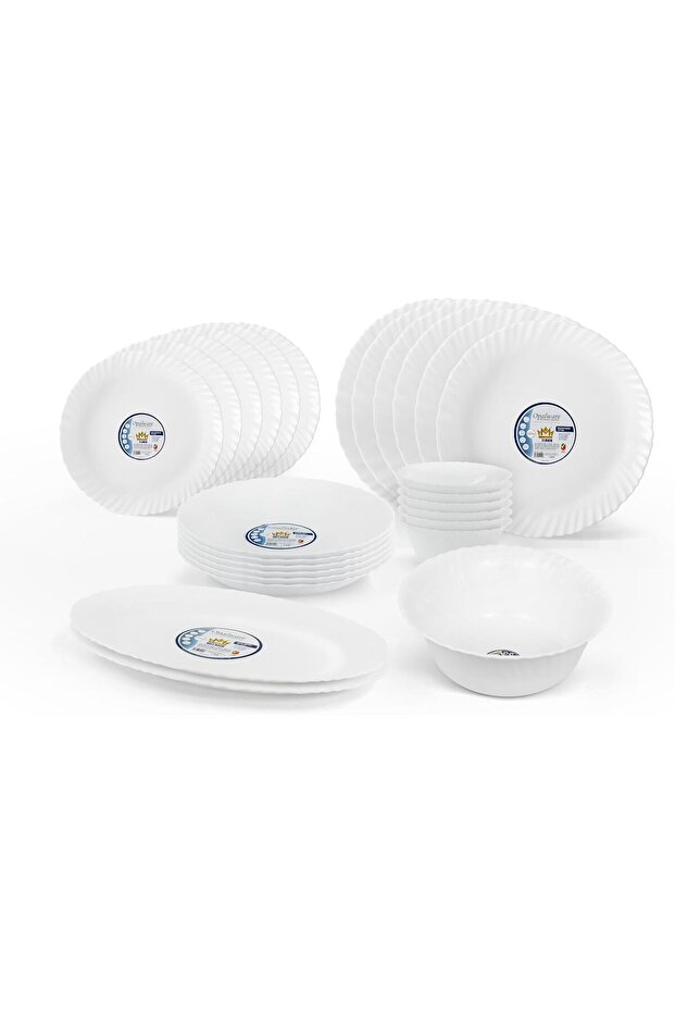 27 Piece Opalware Dinner Set - 1