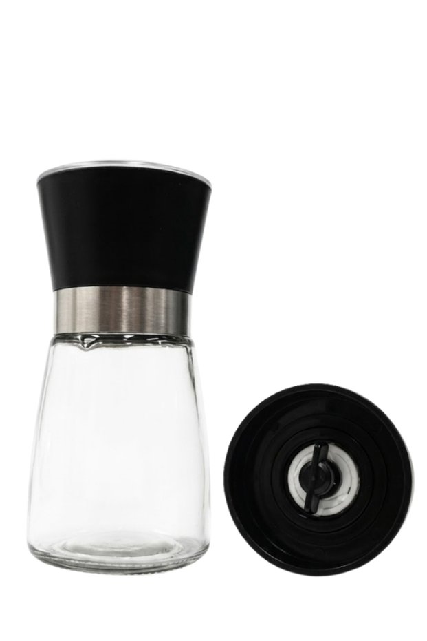 Ceramic Blade Spice Mill - 180Cc Glass Body Salt, Pepper and Spice Grinder
