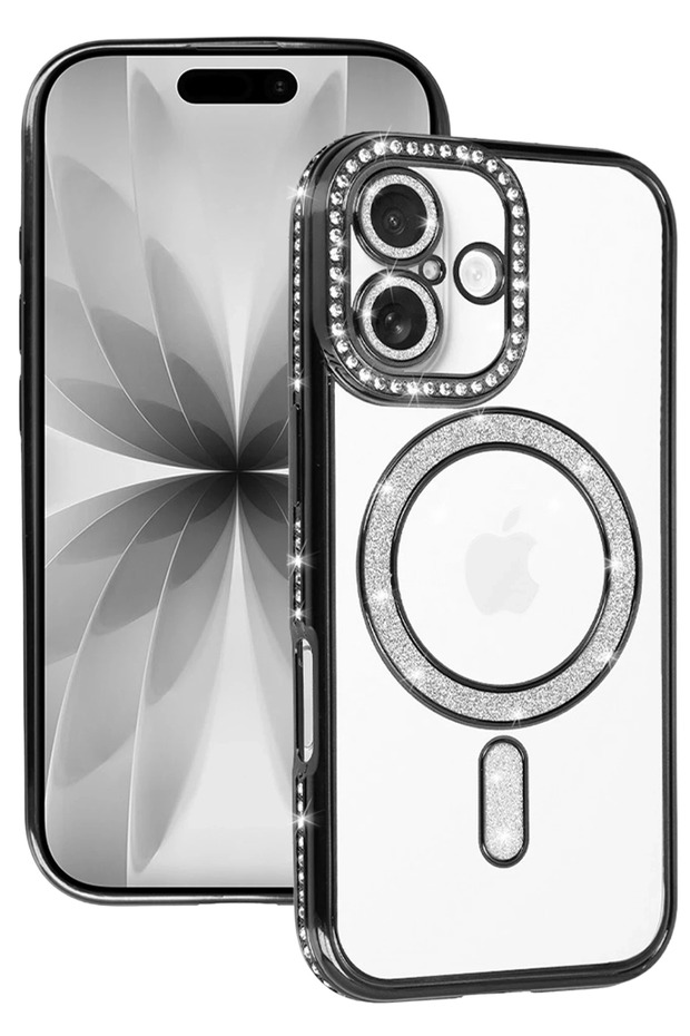 Ilkeshop New iPhone 17 Joke Simli Magneticsafe Case (142116) - Black