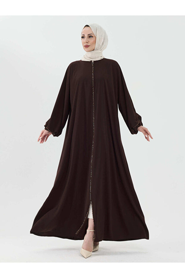 Zümra Stone Robe - Brown