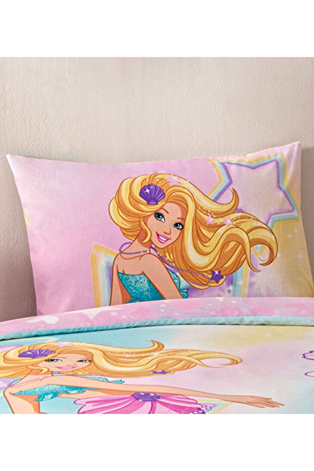 Out Barbie Patterned 100% Cotton Fabric 1 Piece Pillowcase 50X70