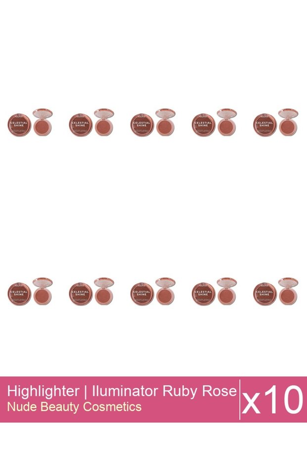 Set 10x Highlighter | Iluminator Ruby Rose - Celestial Shine 04