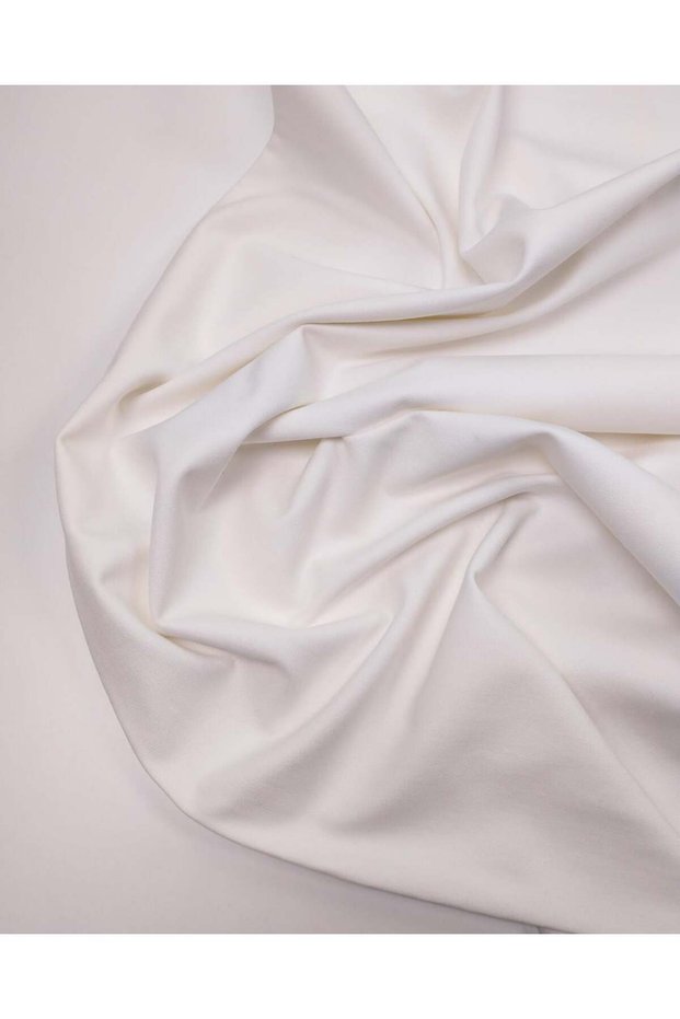 Ecru Cotton Linen Fabric Tok Full Natural Textured Shirt & Dress Fabric 150X170Cm