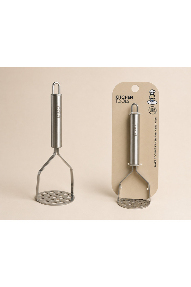 Stainless Steel Potato Masher 24.5 cm Metal Vegetable Masher
