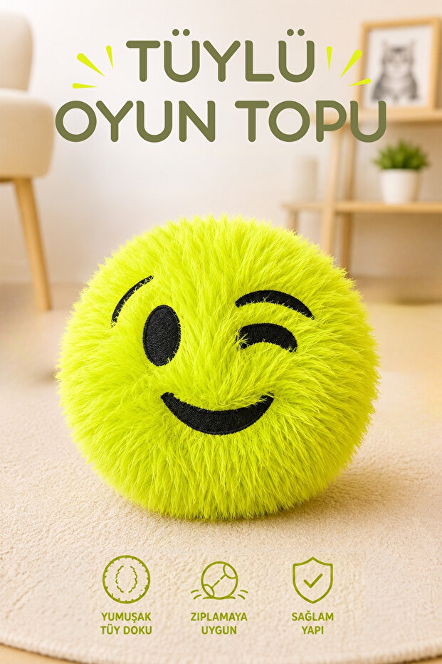 Furry Play Ball Plush Soft Children's Toy 12 cm