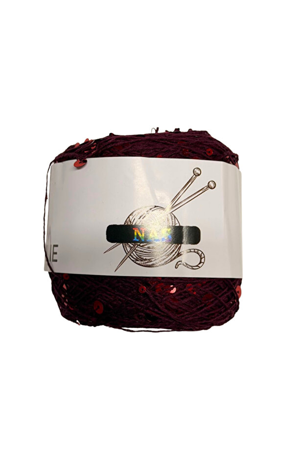 Nas Shine 2-Pack Advantageous Package 45% Cotton Sequined 100 Gr 230 m Summer Knitting Yarn - 2 Pcs