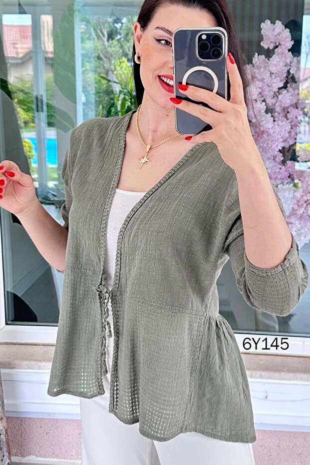 كارديجان كتان برباط أمامي 6y145