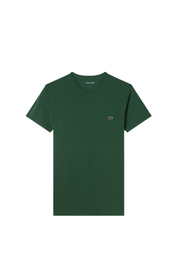 Men's Slim Fit Crew Neck Dark Green T-Shirt Th0998.132