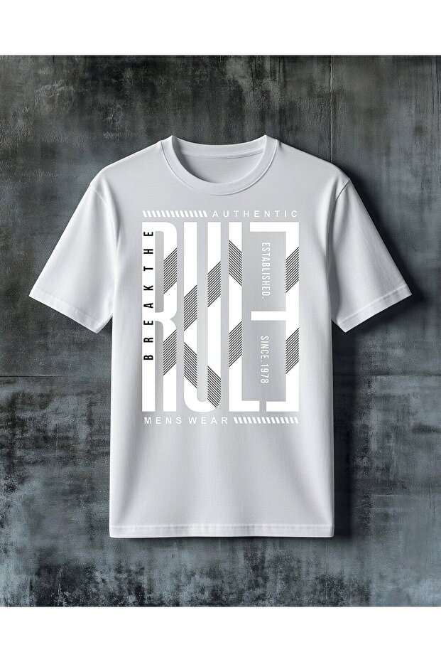 Break the Black Printed Oversized T-Shirt