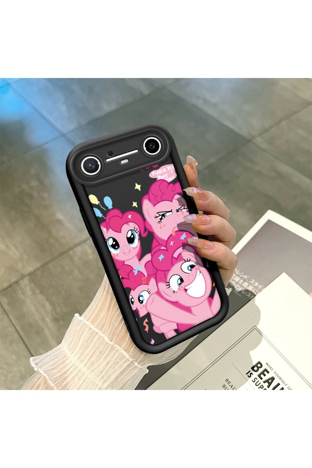 حافظة مطبوعة أنيقة من السيليكون الأسود متوافقة مع Tecno Spark Slim/Pova Slim ومضادة للصدمات وواقية للكاميرا