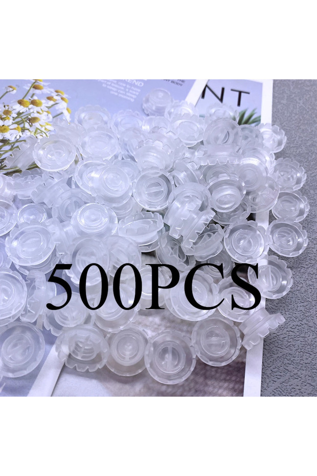 500 قطعة كوب شفاف للاستخدام مرة واحدة لغراء الرموش، حامل كؤوس التأخير، حاوية للوشم