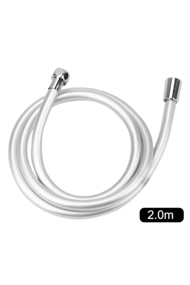 2M High Quality Universal PVC Flexible Shower Hose, Anti-Twist Explosion Proof Bathroom Extension Pi