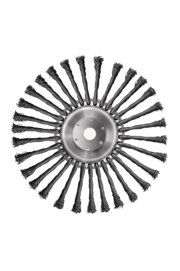 ALLOYSEED 10in 10/5/4inch Wire Brush Trimmer Head Removal Rust Knot Steel Wire Grass Trimmer Head De