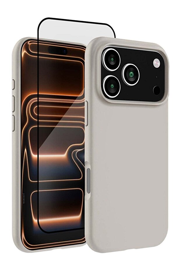 2Packs Liquid Silicone Protective Phone Case for iPhone 17 Pro, Soft Anti-Scratch Microfiber Lining