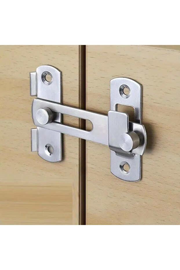 Silver Sliding Barn Door Latch Sliding Right Angle Door Latch Door Bolt Wine Cooler Closet Window Do