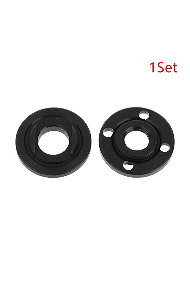 black M14 x 2.0 Angle Grinder Flange Nut,39mm OD 20mm Blade Hub & 16mm Bore, 12mm Thick Carbon Steel