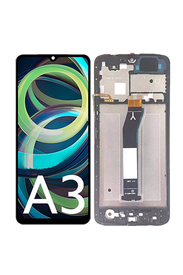 شاشة LCD تعمل باللمس مقاس 6.71 بوصة مع إطار لهاتف Redmi A3 A3X، تجميع شاشة لمس رقمية لهاتف Redmi A3 23129RN5