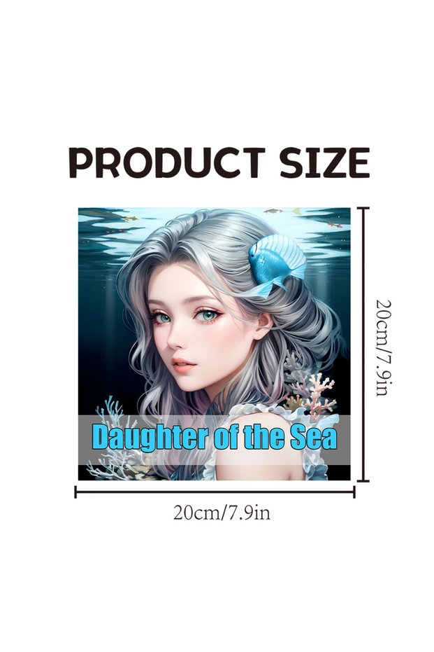 C0038 Daughter of the Sea Coloring Book 20 Page Art Graffiti Painting Drawing For Adults And Teens F