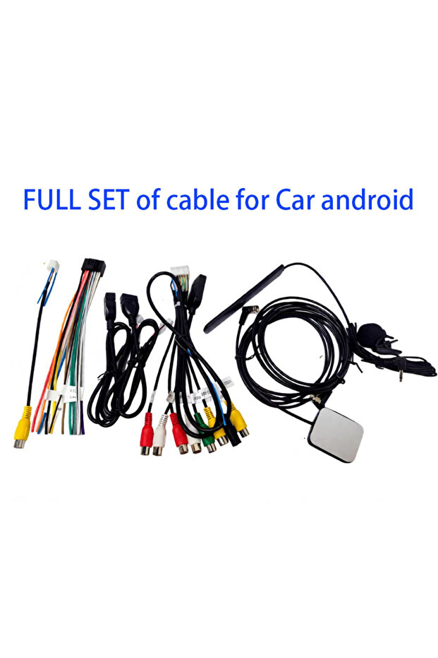 كابل توصيل عالمي 16 دبوس، محول USB، هوائي GPS، كابل إدخال الفيديو والصوت RCA، كابل إدخال الكاميرا، إلخ...