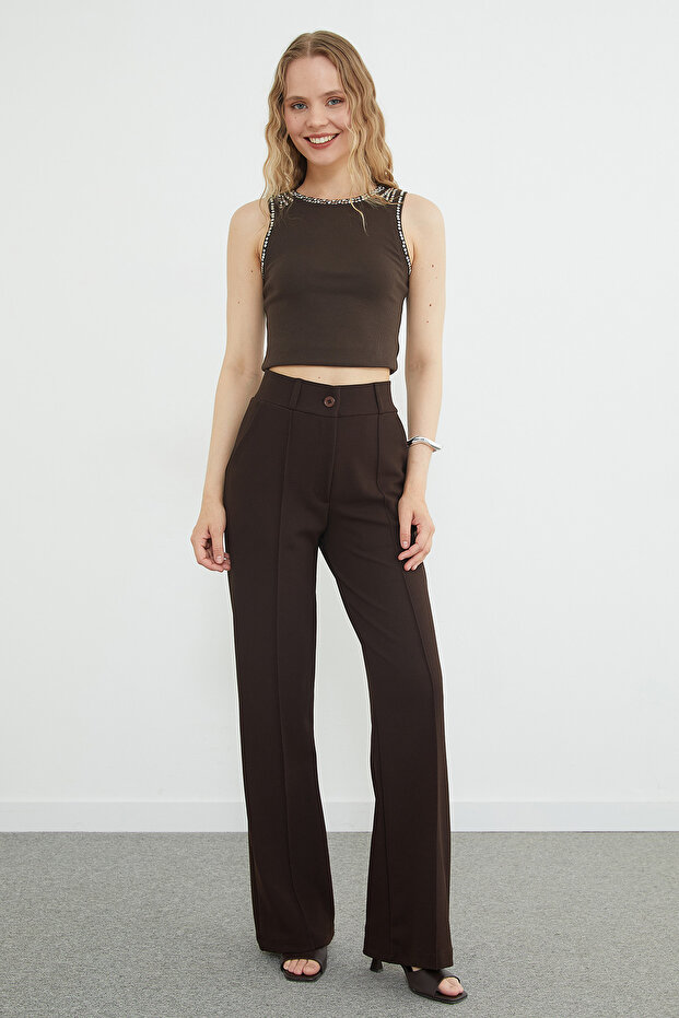 Çimalı High Waist Palazzo Pants