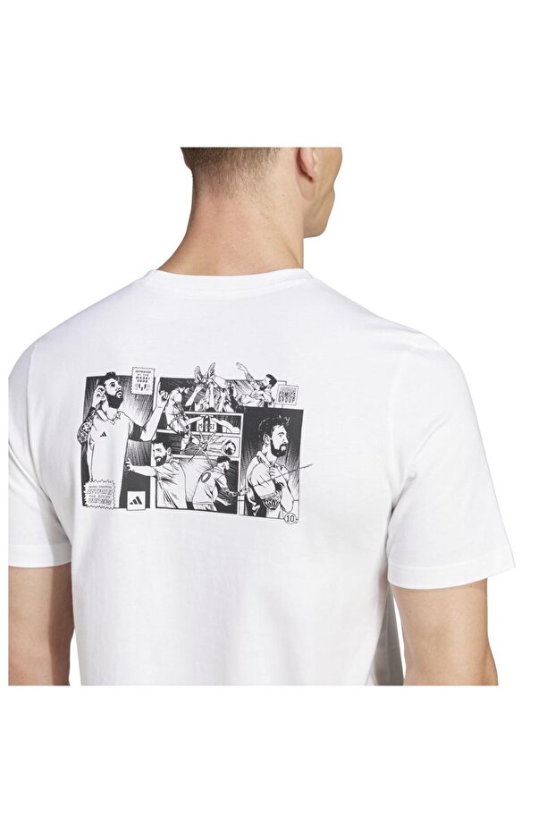 Tricou bărbătesc cu mânecă scurtă, cu grafică Messi Icon, mărimea L - 4
