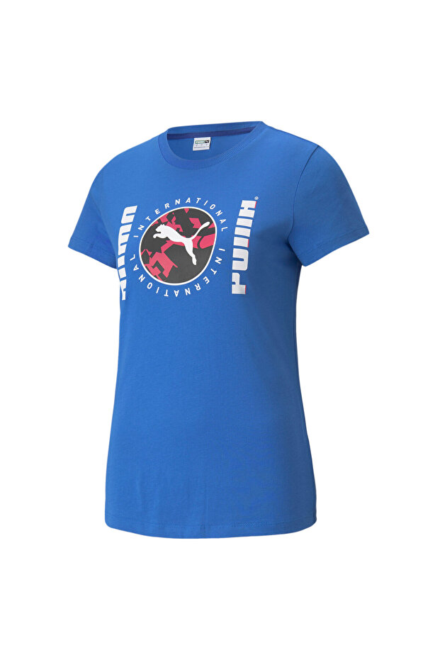 Women International Graphic's Tee - Blue