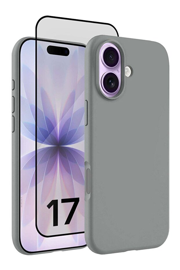 2 Packs Silicone Protective Phone Case for iPhone 17 - Soft Anti-Scratch Microfiber Lining
