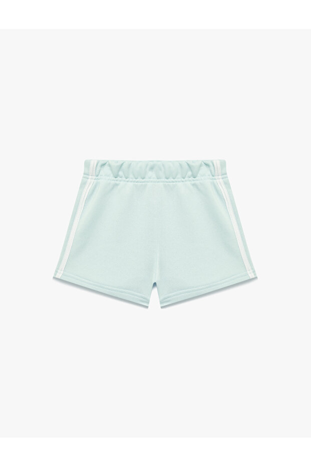 Elastic Waist Cotton Blended Basic Shorts