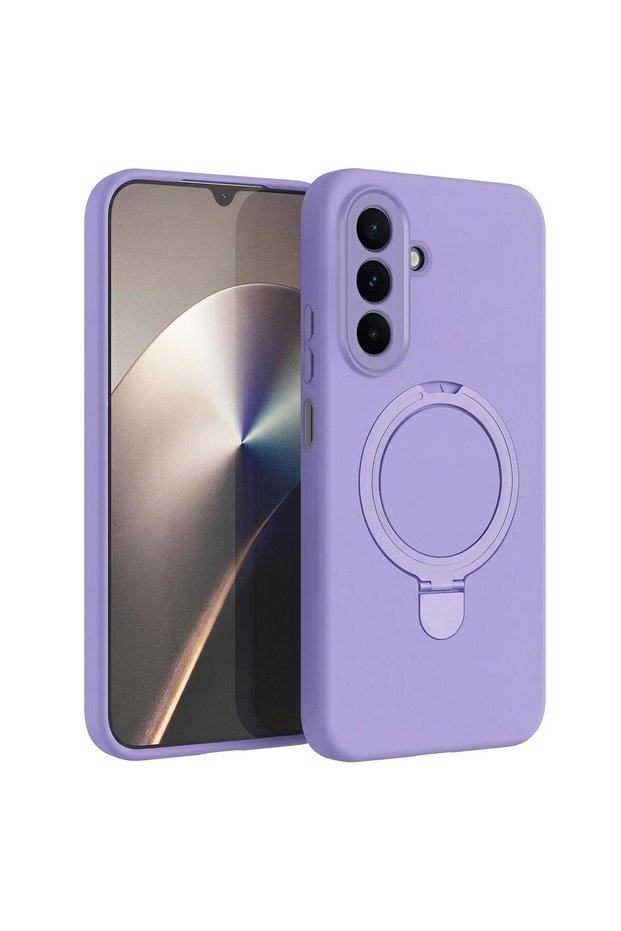 حافظة متوافقة مع هاتف سامسونج جالاكسي A17 من نوع Aura Stand MagSafe Lilac