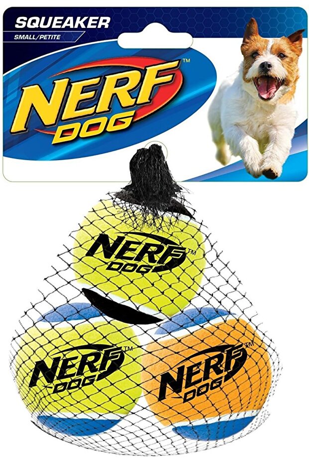 Squeaker Tennis Ball (Medium, Pack of 3 Balls)