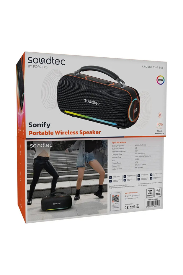 Portable Wireless Speaker - Black