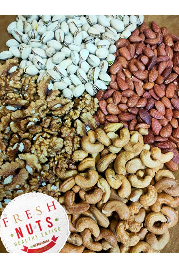 مكسرات مشكل ( كاجو-لوز-عين جمل-فستق) 500 غرام