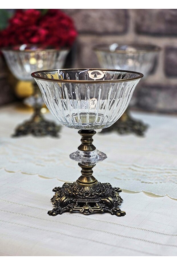 Polished 4-Piece 250Cc Ice Cream&Magnolia&Cherry Bowl Set