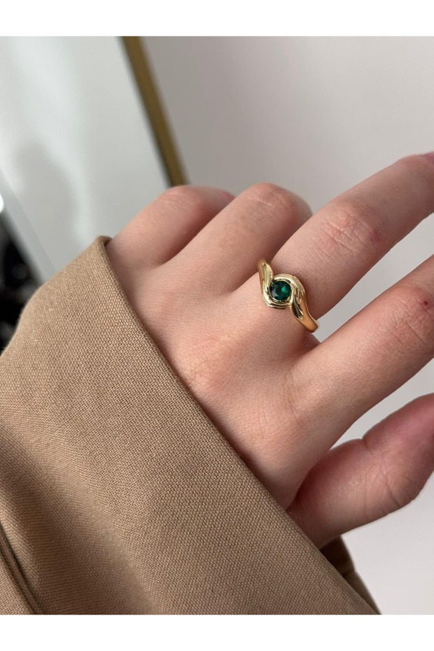 Green Stone Ring - 2