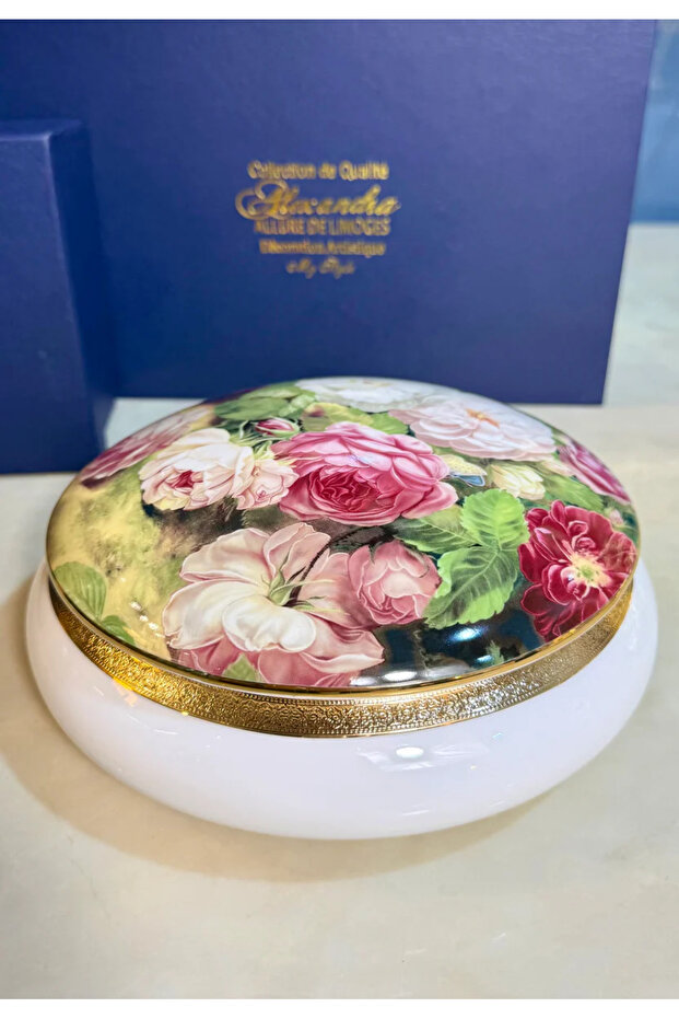 Flower Limoges Serving Set (Box & 2 Plates) - 2